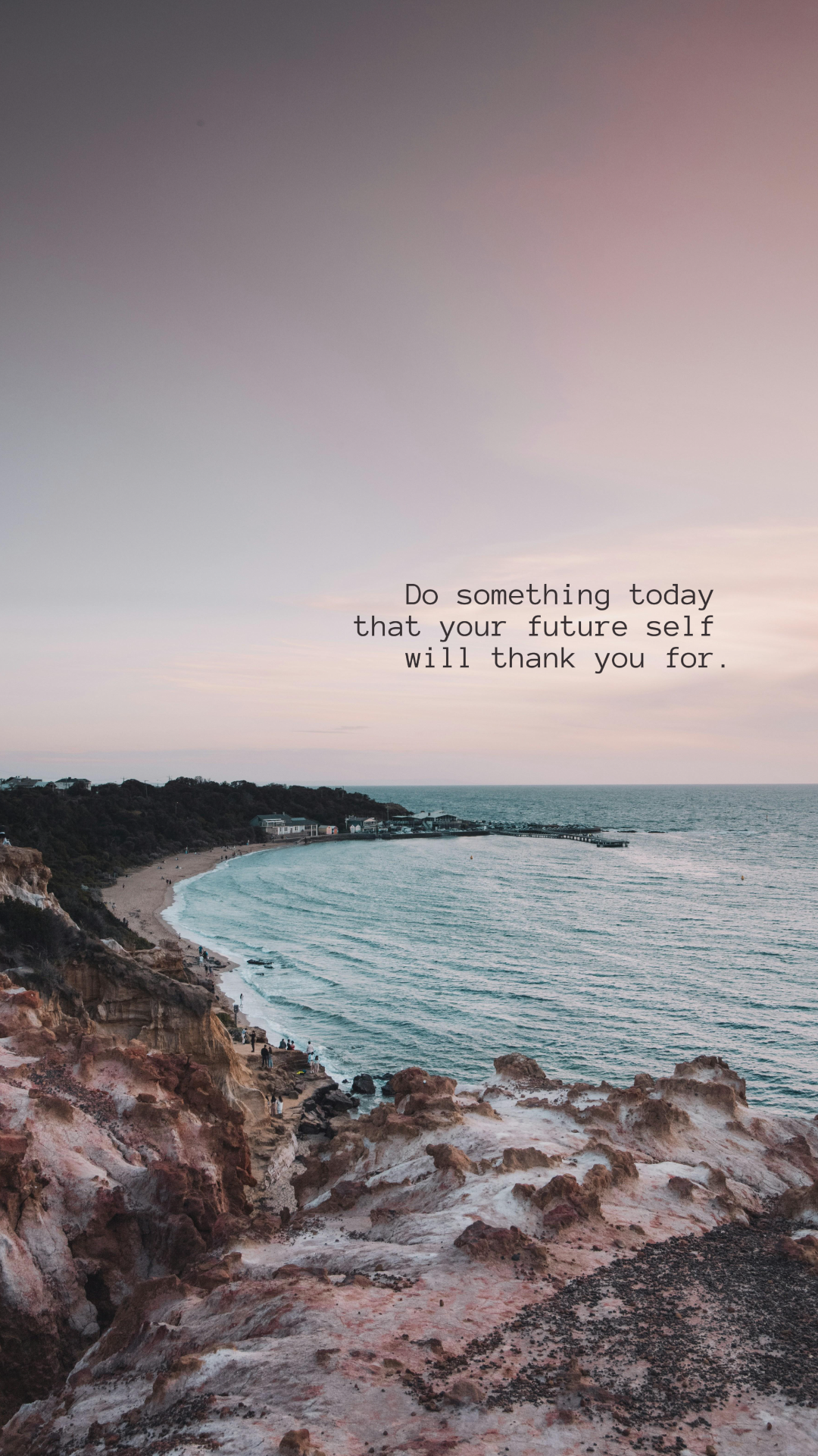 Fondo de pantalla Paisaje de póster creativo - Haz algo hoy