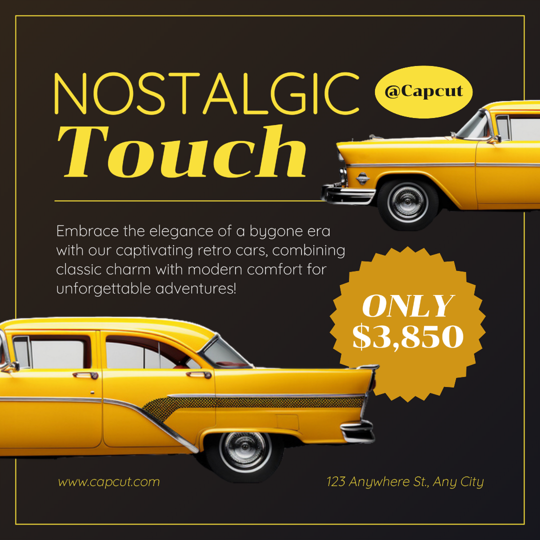 Cars Marketing Poster Promotion Car sales Instagram Post