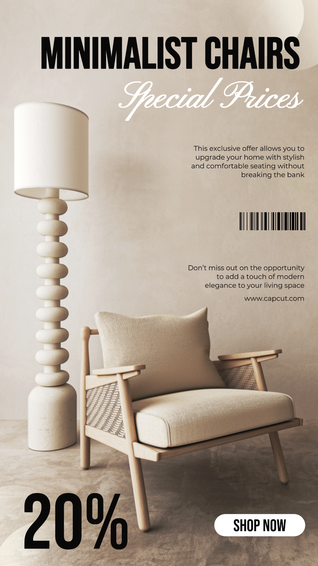 Household Marketing Poster Furniture Chair Promotion Instagram Story