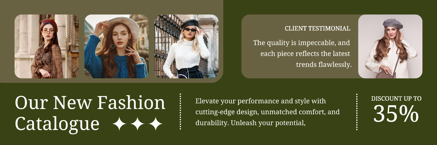 Miniatura do Youtube do Catálogo de Moda Moderna Marrom Verde