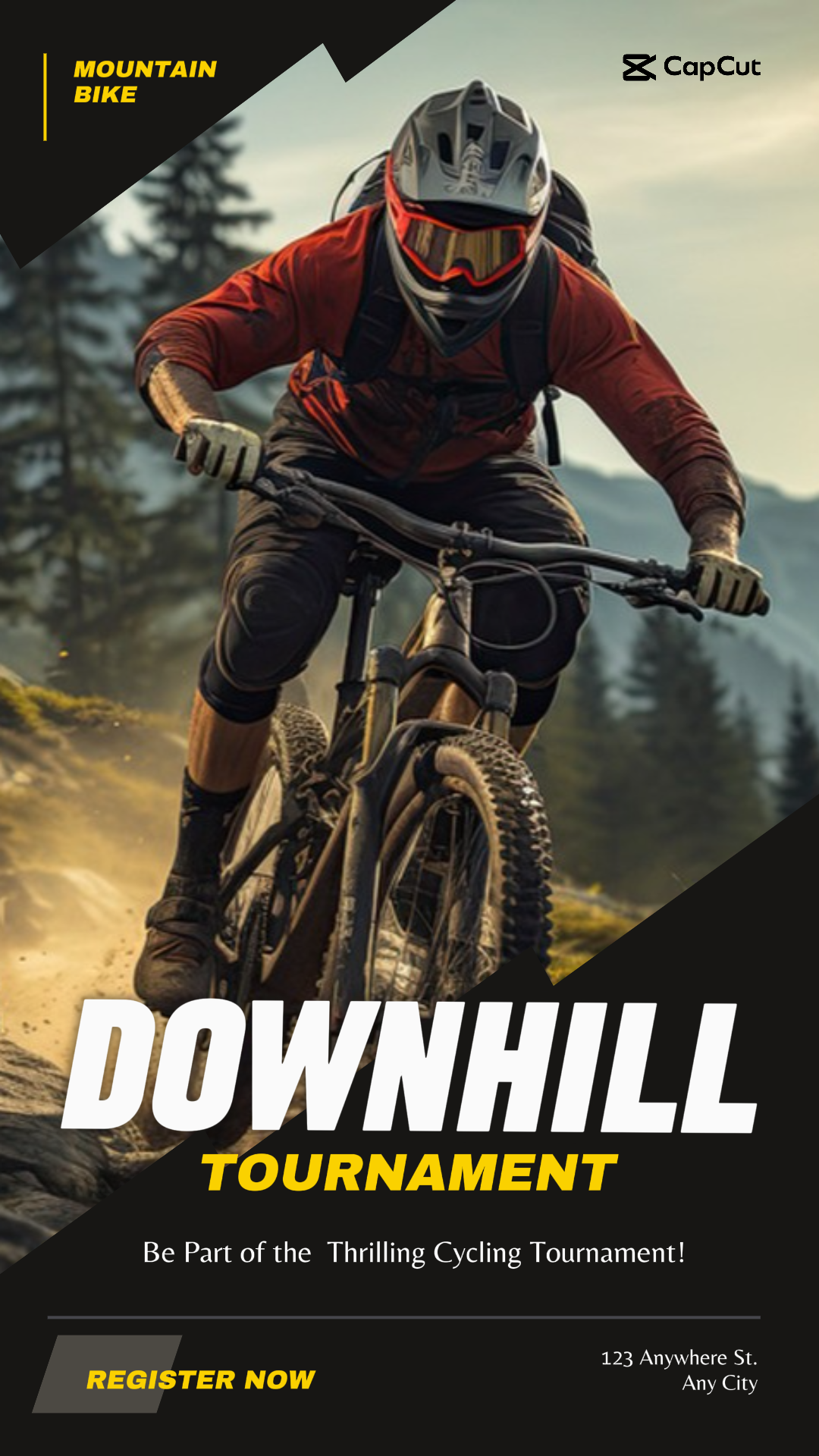 Sports and match marketing poster cycling instagram