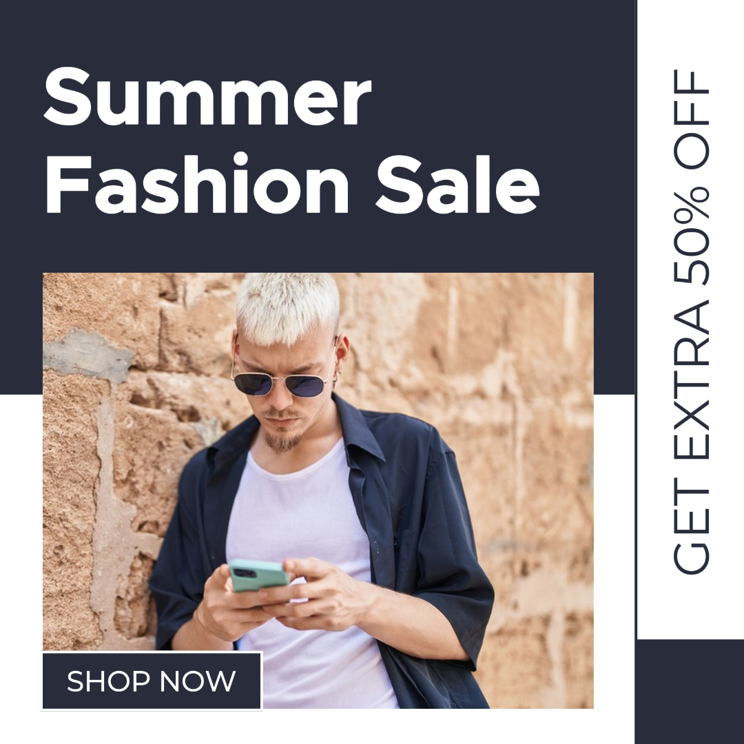 Clothing and shoes Marketing Poster Instagram Post