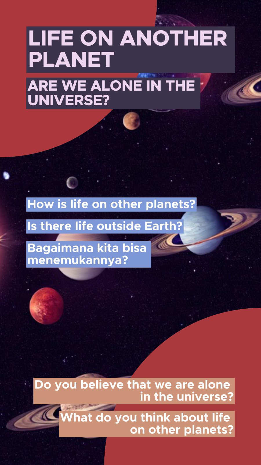 InfographicLife Non-pemasaran di Planet Lain