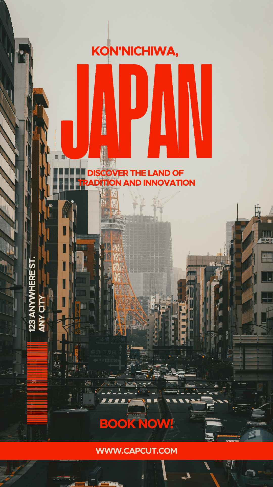 Poster Kreatif Perjalanan Instagram Jepang