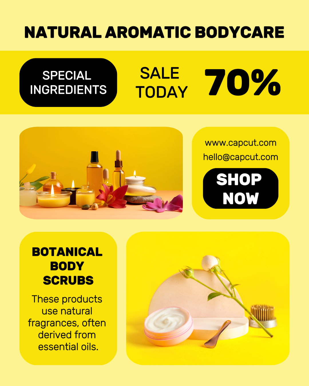 Affichage de soins corporels de beauté