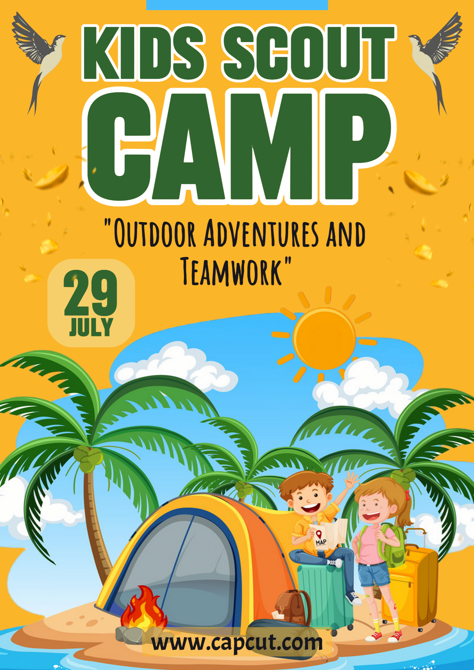 Poster Kampus Non-pemasaran Kids Camp