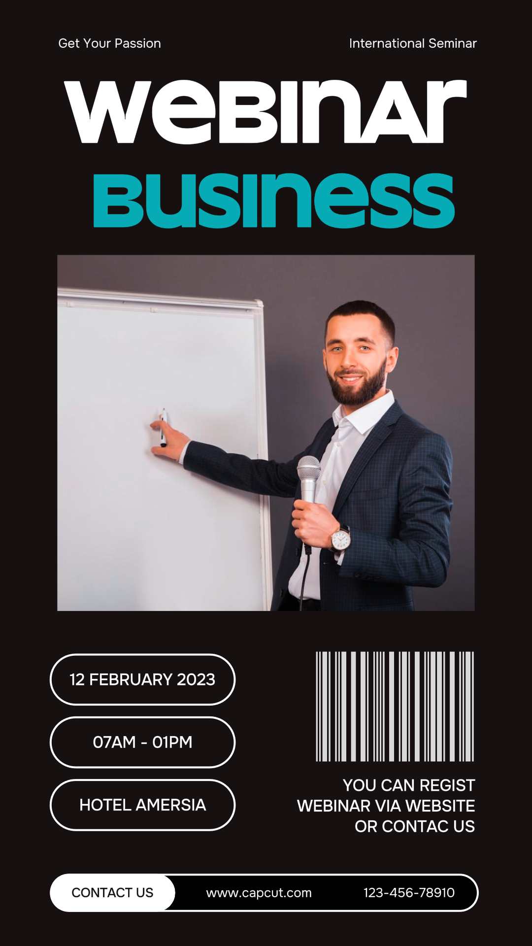 Business Flyer Webinar Tiktok Post