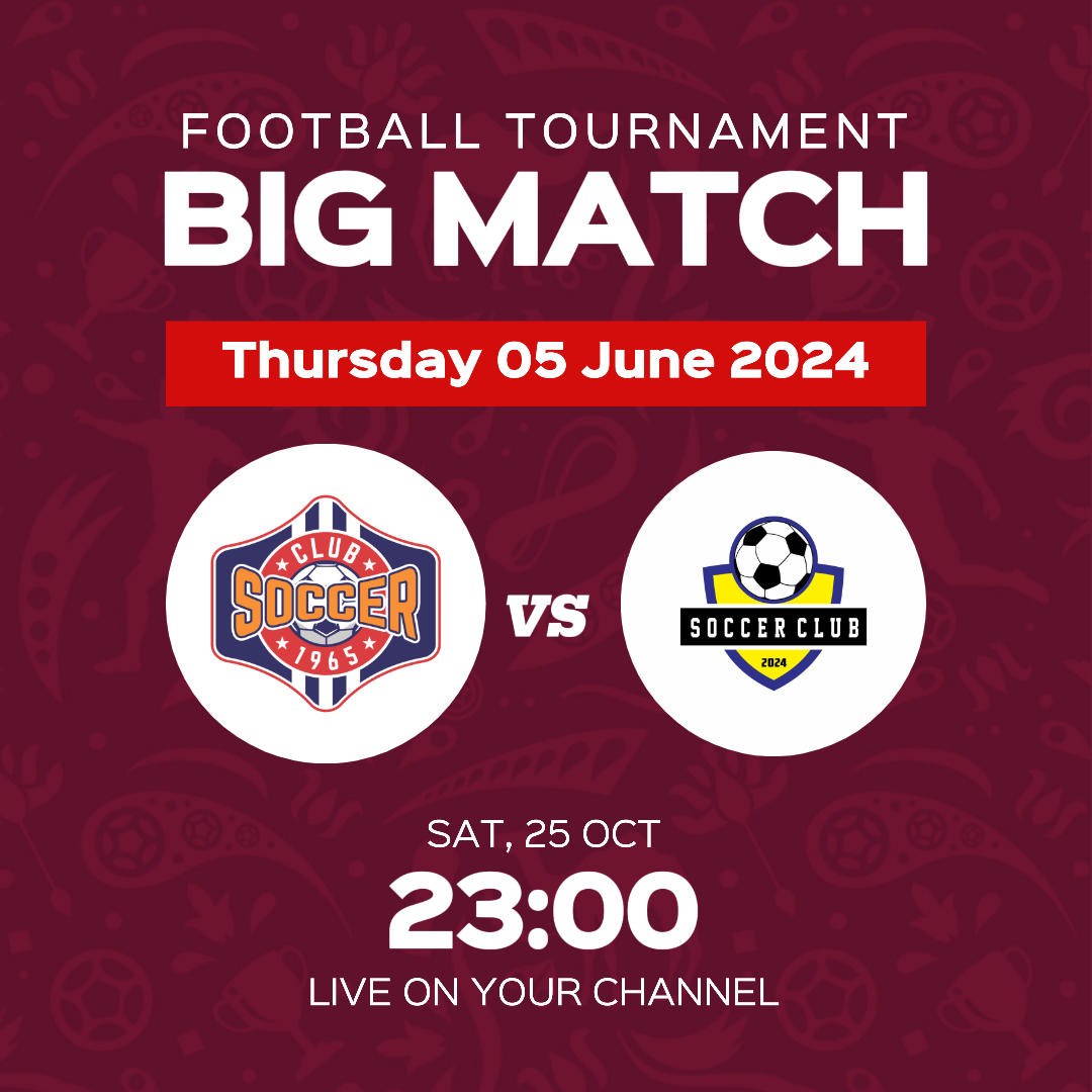 Partido De Fútbol Póster Creativo Día Del Juego De Fútbol Publicación De Instagram