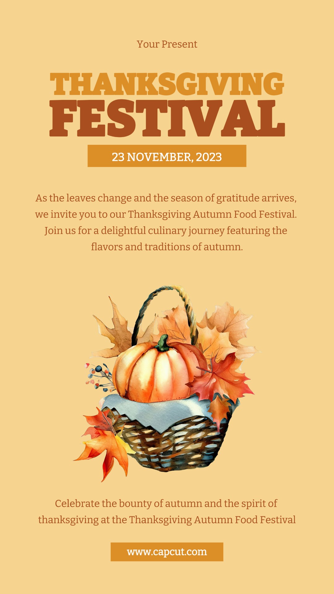 Historia de Instagram del Festival de Otoño