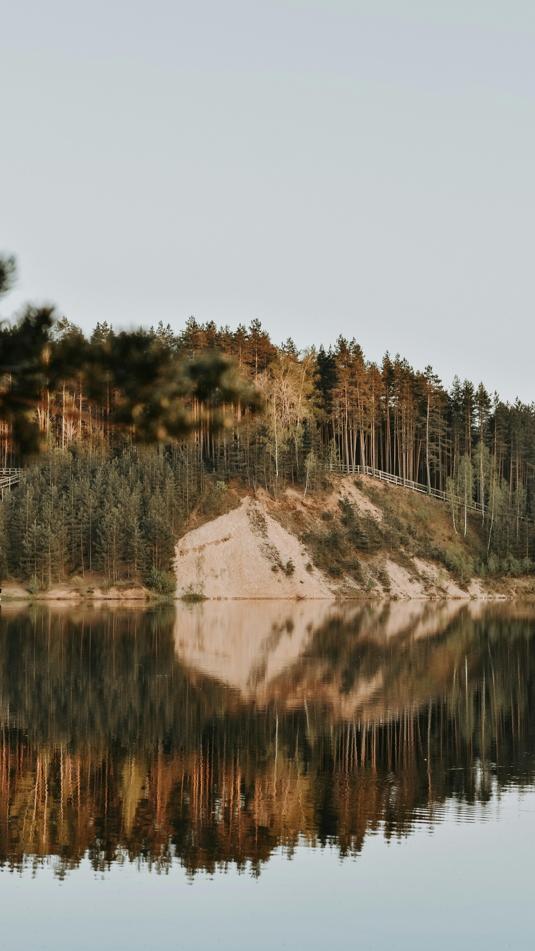 Wallpaper creative poster lake