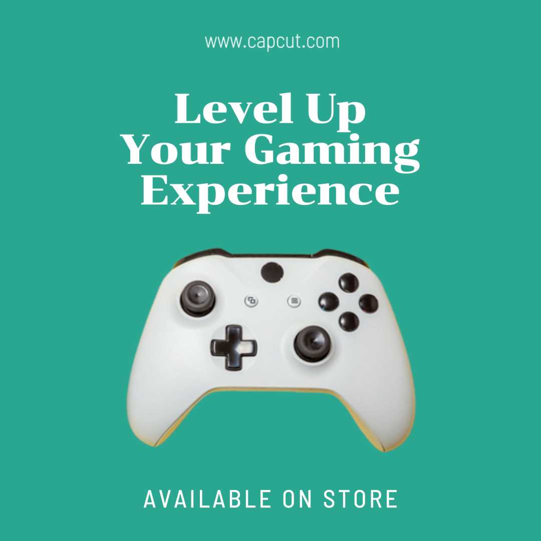 Electrónica Gamepad Pantalla de productos Publicación de Instagram