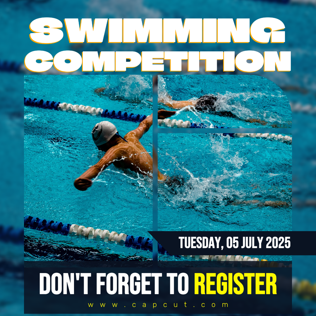 Sports and Match Swimming Competition Blue