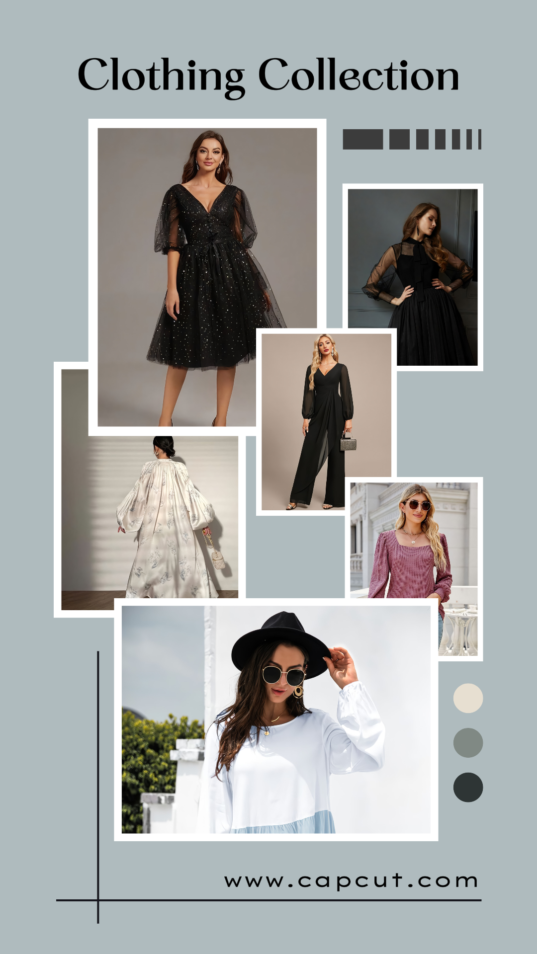 Kleidung und Schuhe Marketing Poster Instagram Story Frame