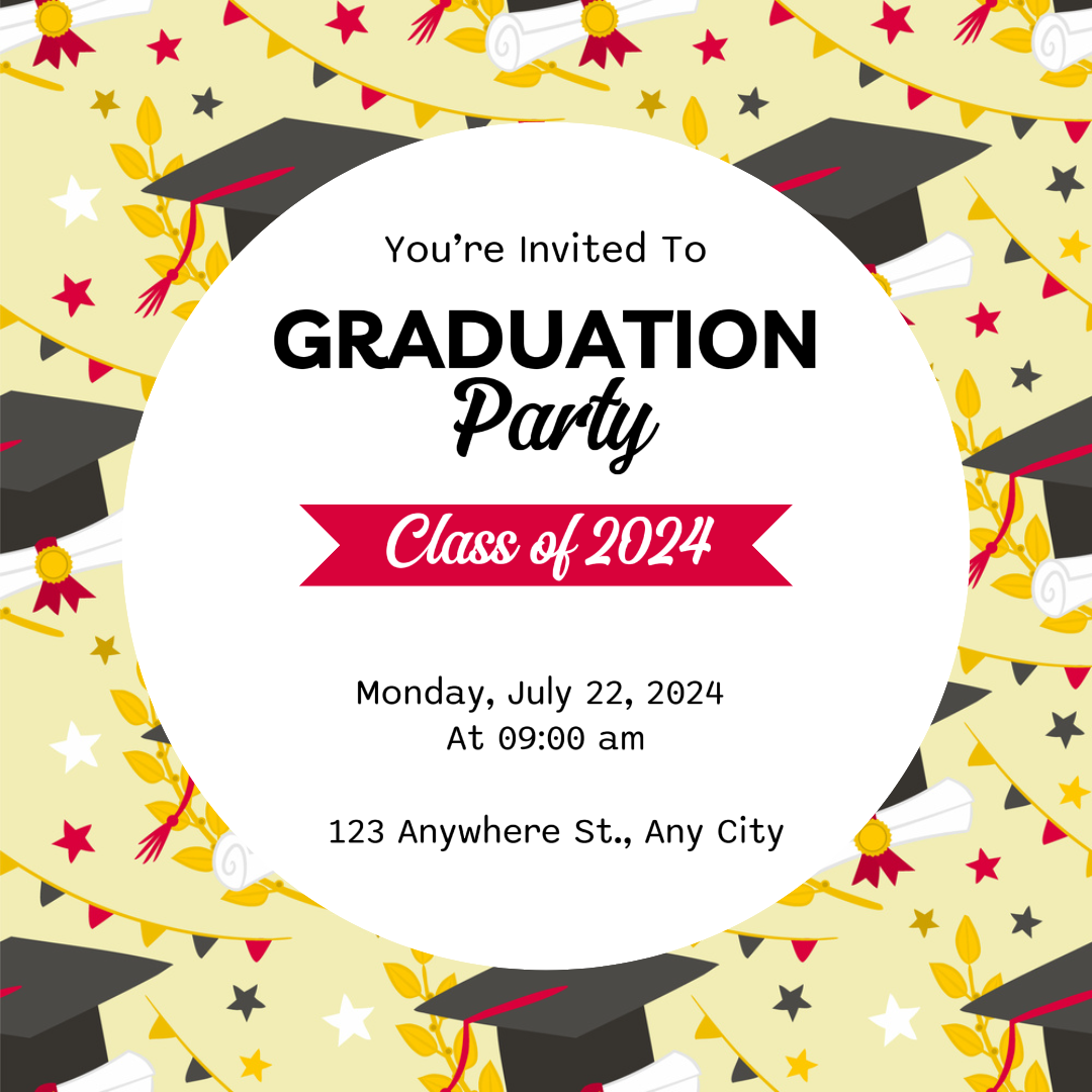 Temporada de Formatura - Pôster Criativo Festa de Formatura Instagran Post Amarelo