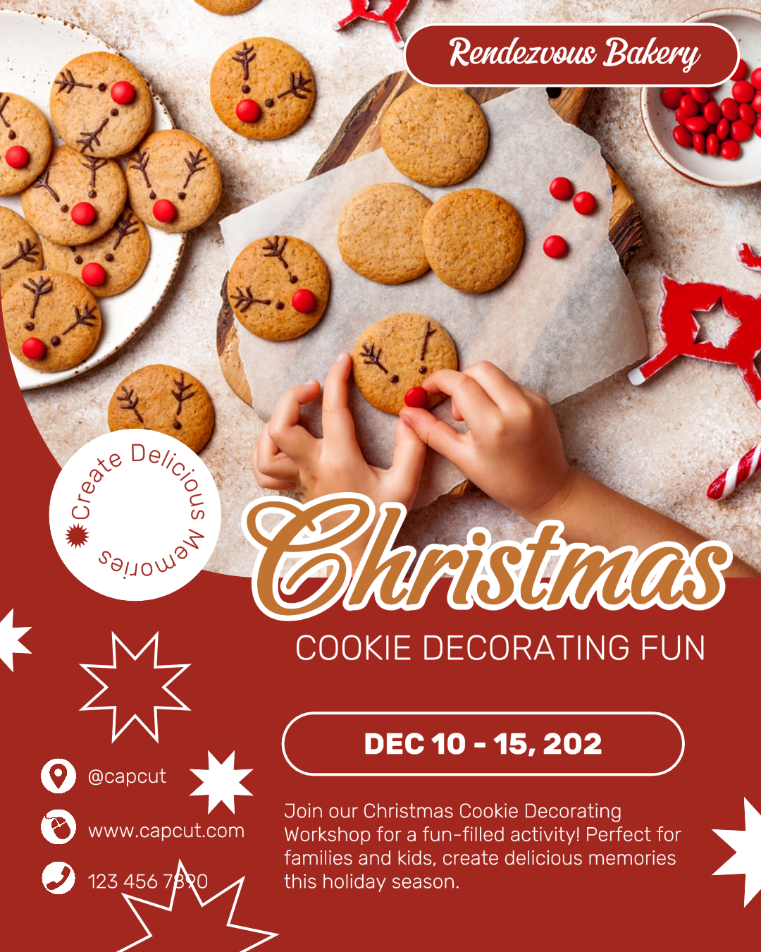 Weihnachtstag Promotion Cookies Instagram Portrait