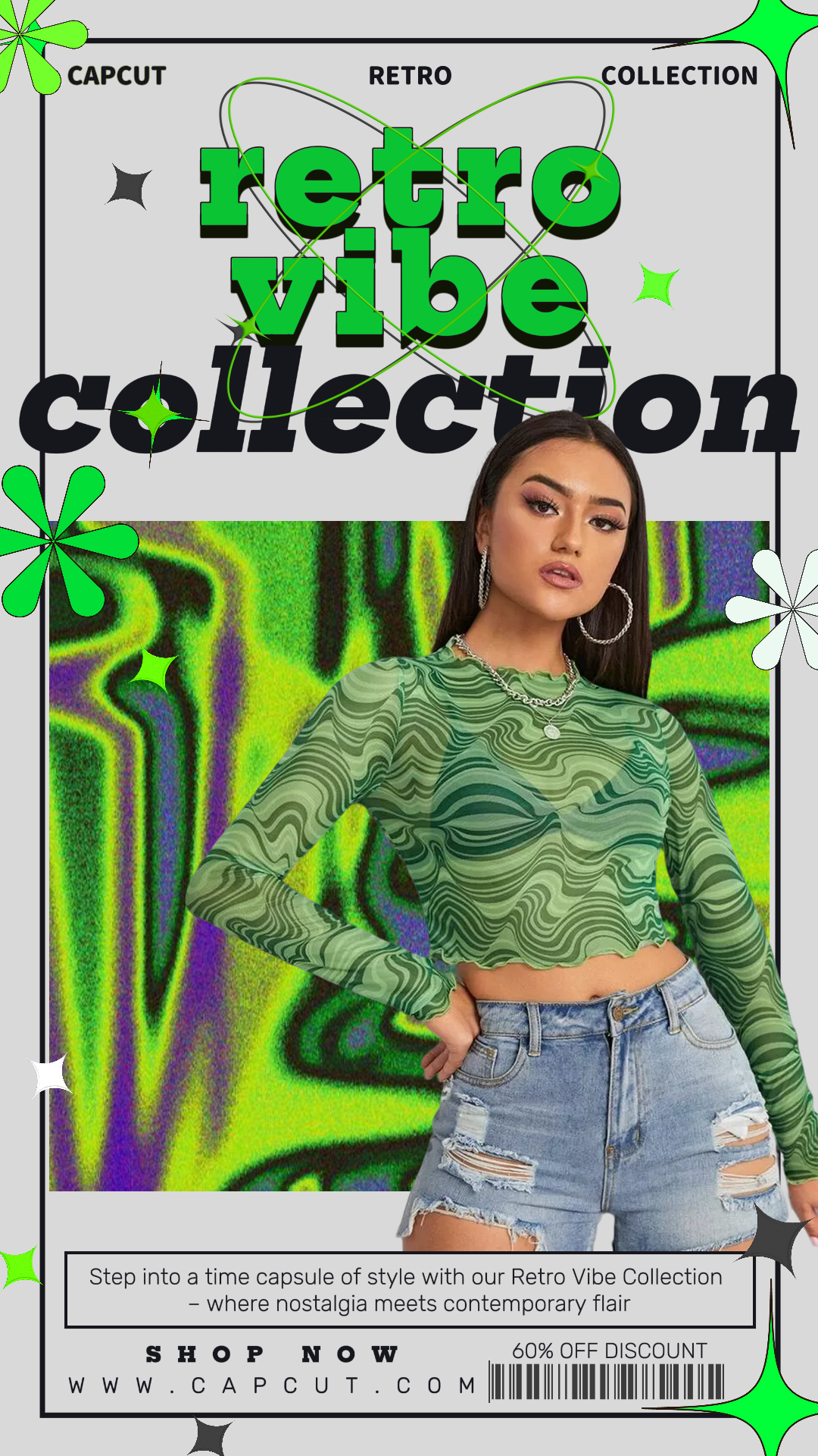 Cartel de marketing de ropa Nueva colección de ropa de calle - Historia de Instagram