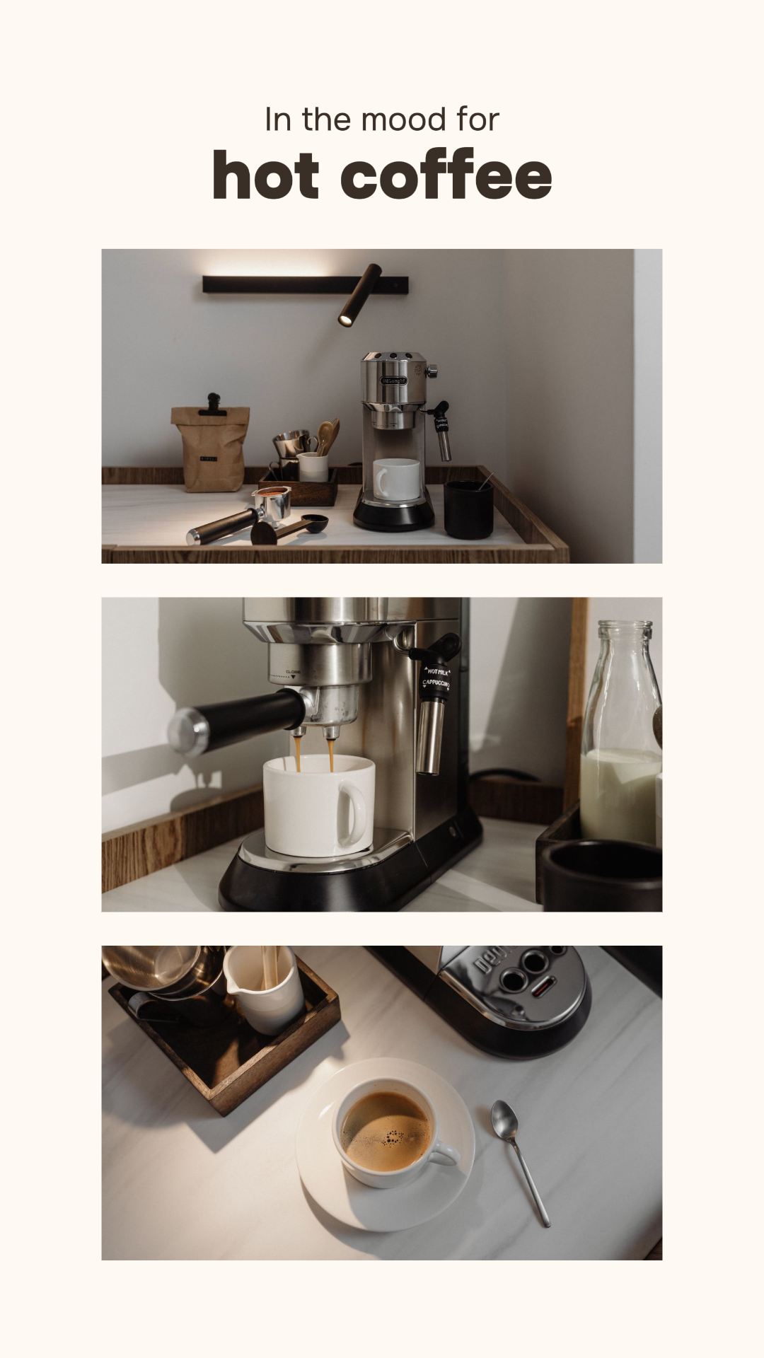 Food and Beverage Marketing Poster Coffee Minimal