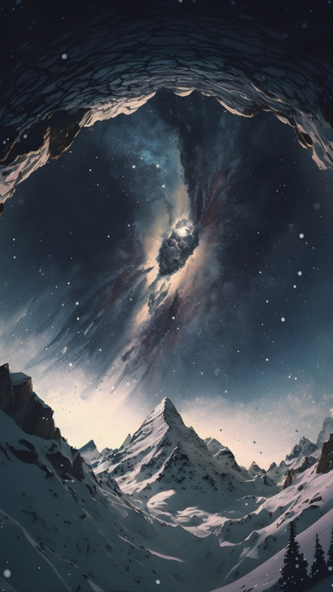 Wallpaper creative poster scenery night sky