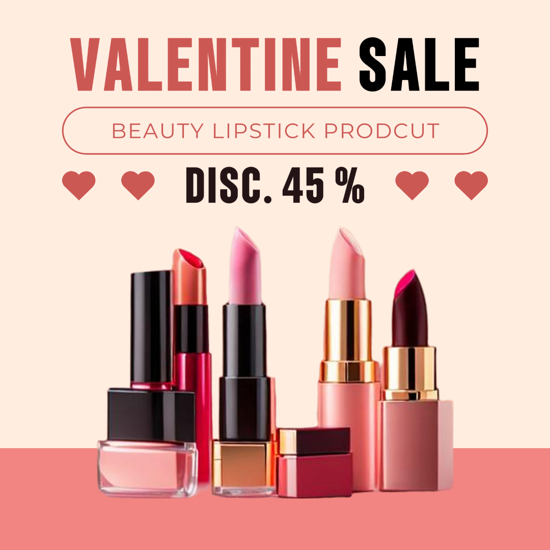 Promoção de cosméticos Instagram Post Pink