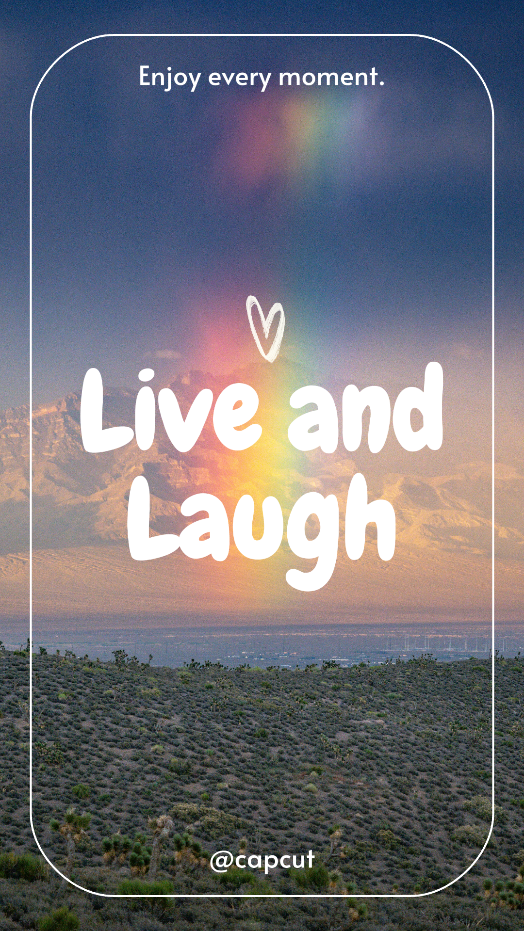 Gambar Template Wallpaper Rainbow Live dan Tertawa 