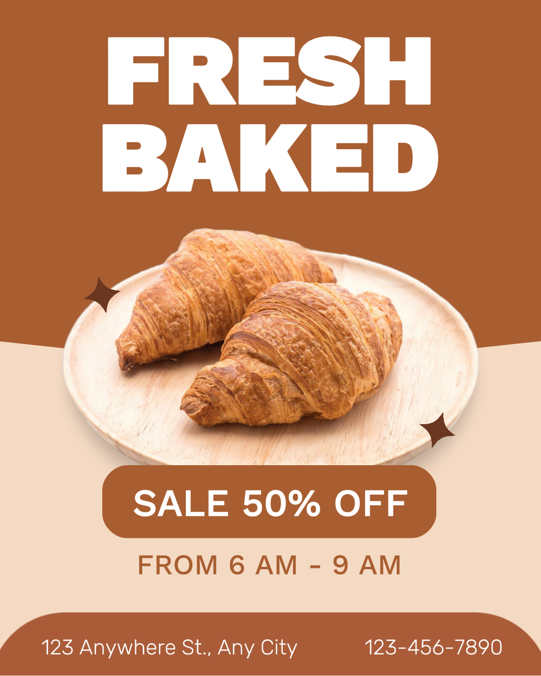 Food and Beverage Promotion Bread Sale Instagram Portrait