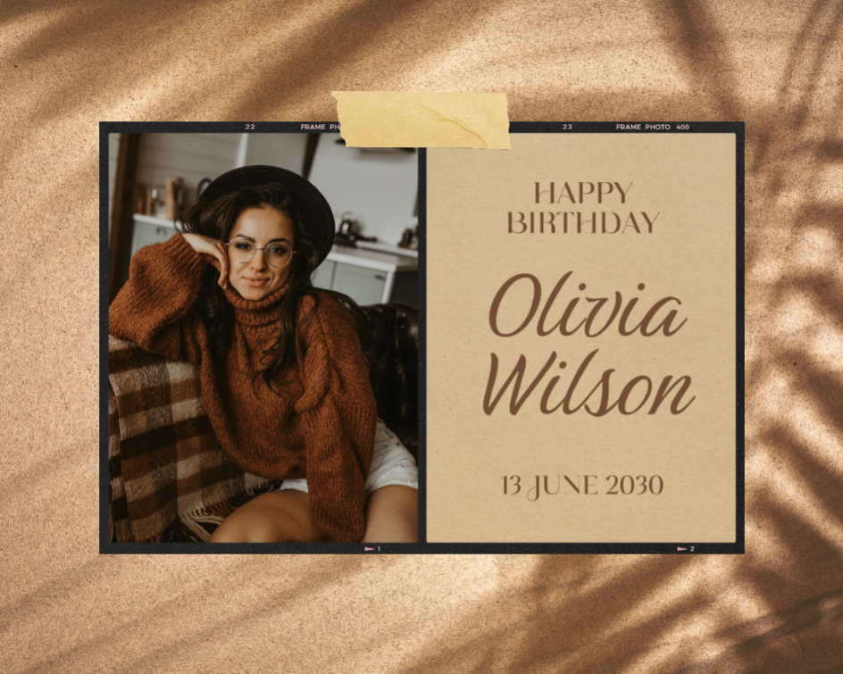 Collage de fotos sin marketing Feliz cumpleaños