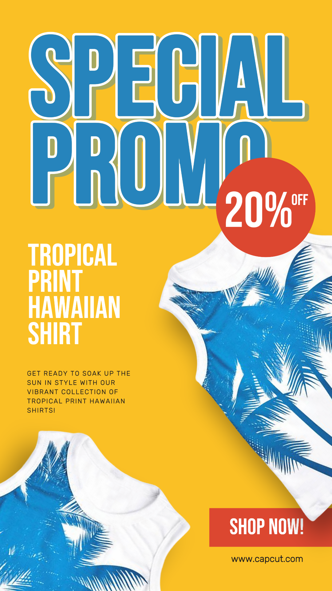 Poster Pemasaran Pakaian dan Sepatu Promosi Mode Musim Panas Kisah Instagram