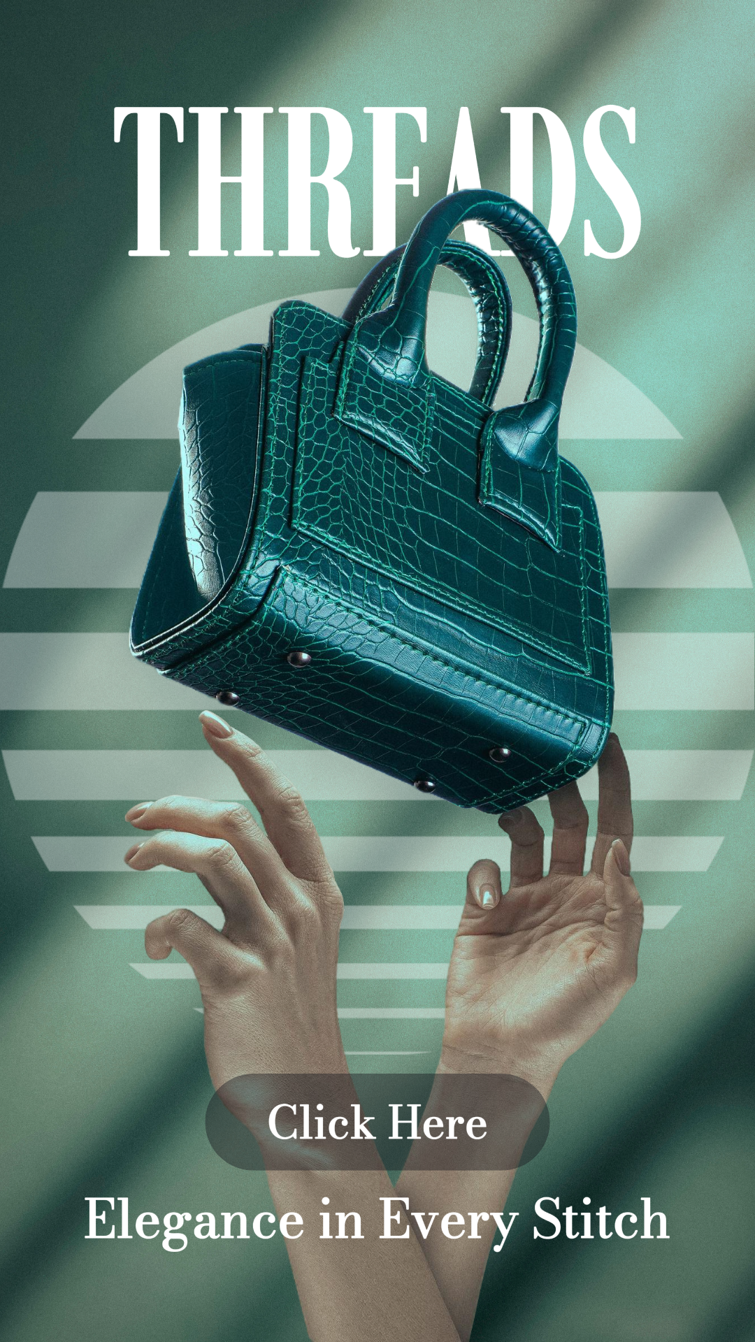 Aplicación de introducción de bolso de moda de hilos