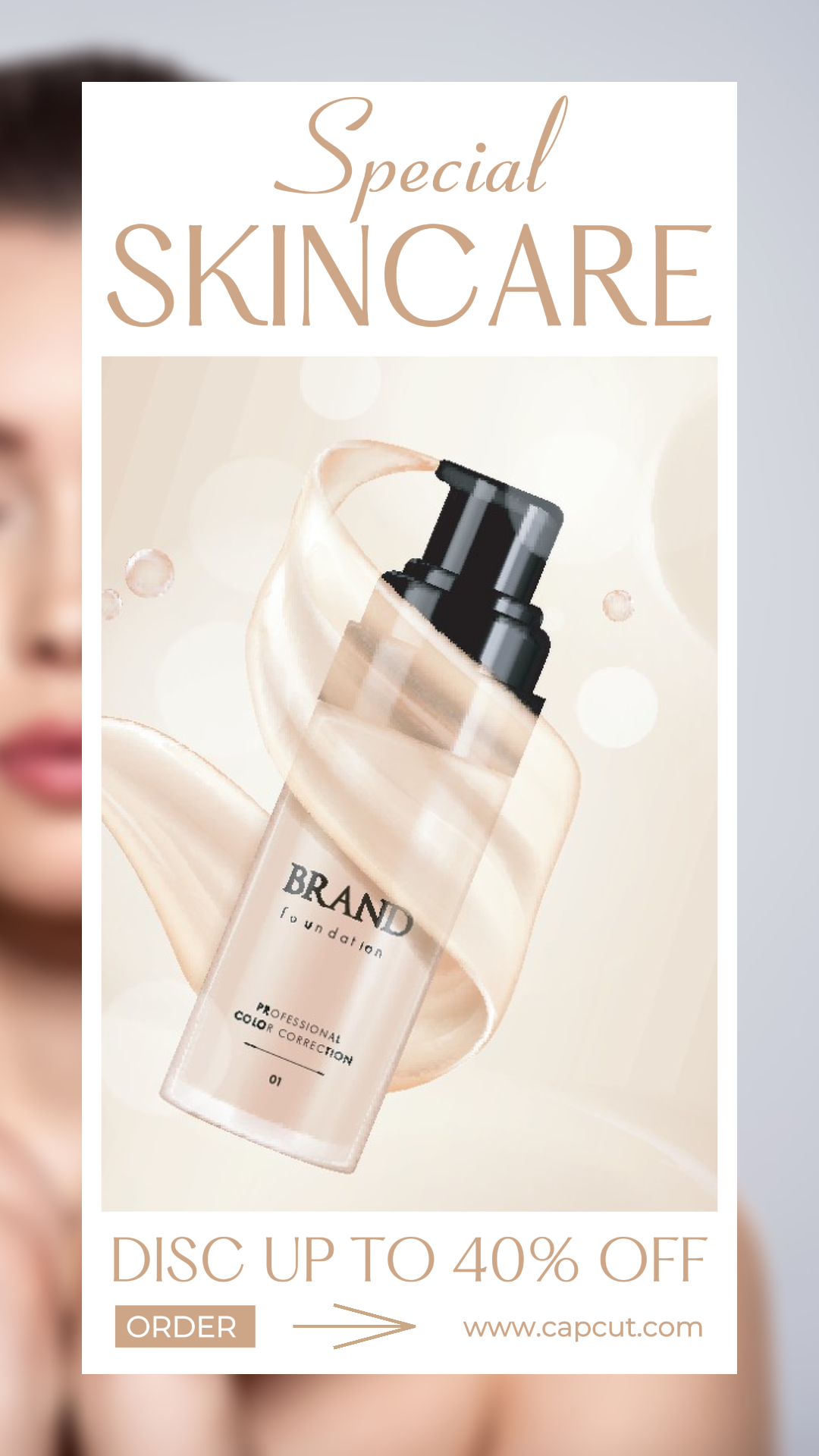 Soins de la peau à la mode Vente nouvelle arrivée Histoire Instagram