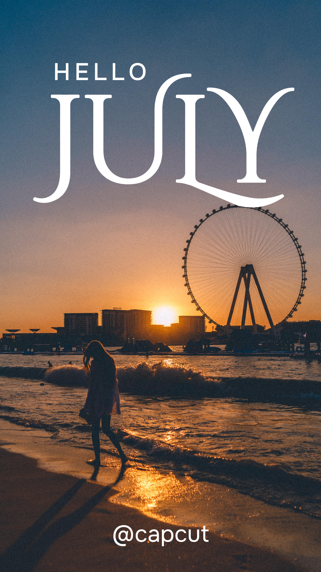 Papier peint esthétique Bonjour Juillet