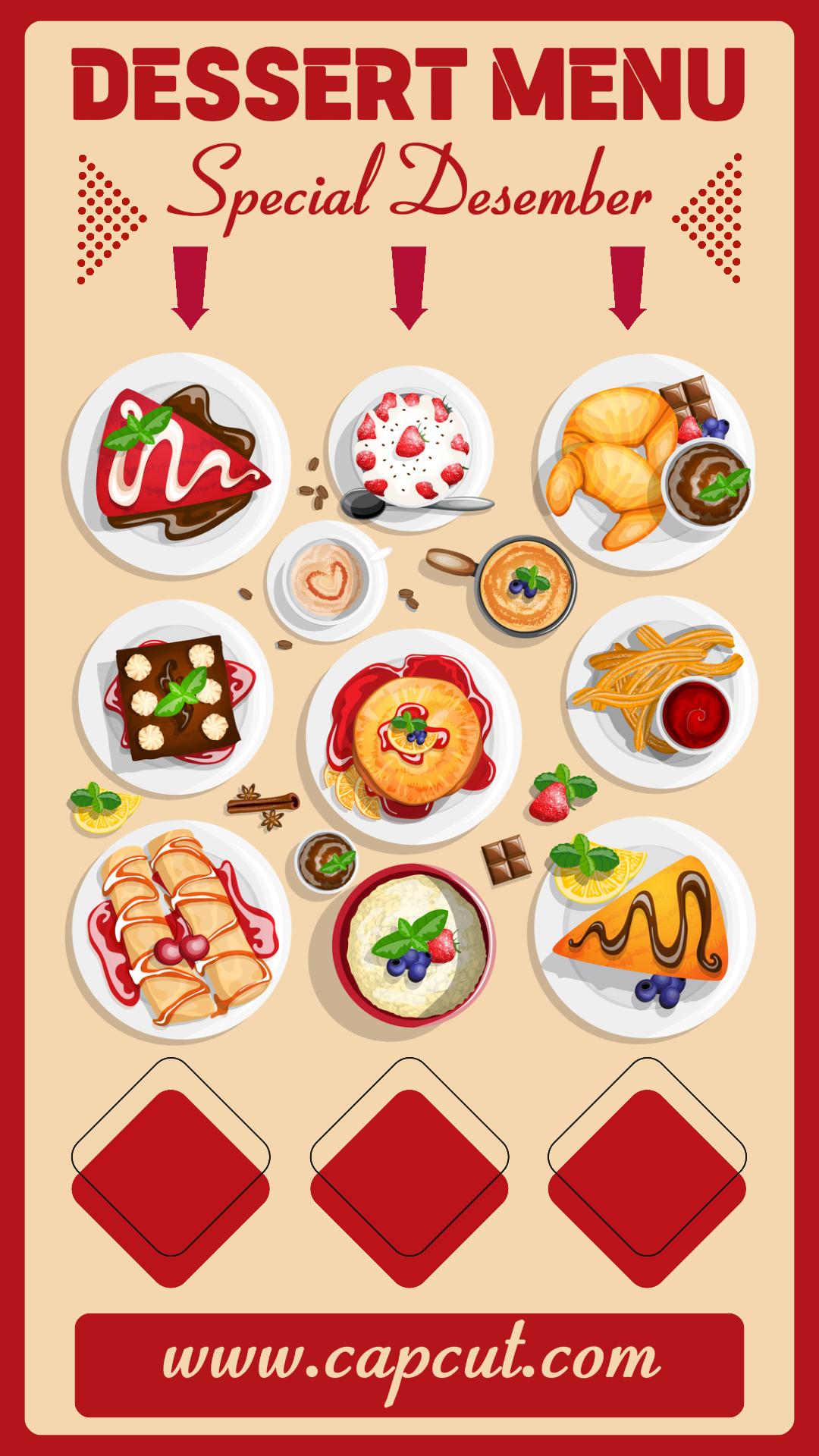 Menu Makanan Penutup Spesial Cerita Instagram Desember