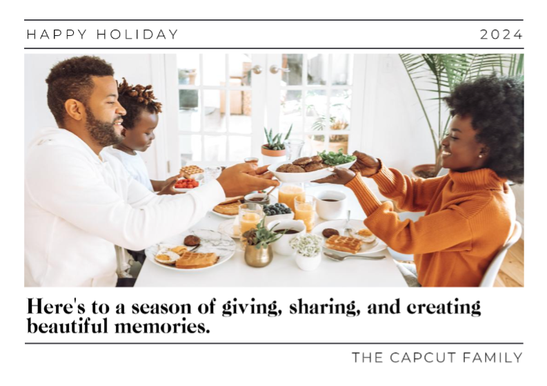 Postal De Felices Vacaciones Minimalista Sin Mercadotecnia