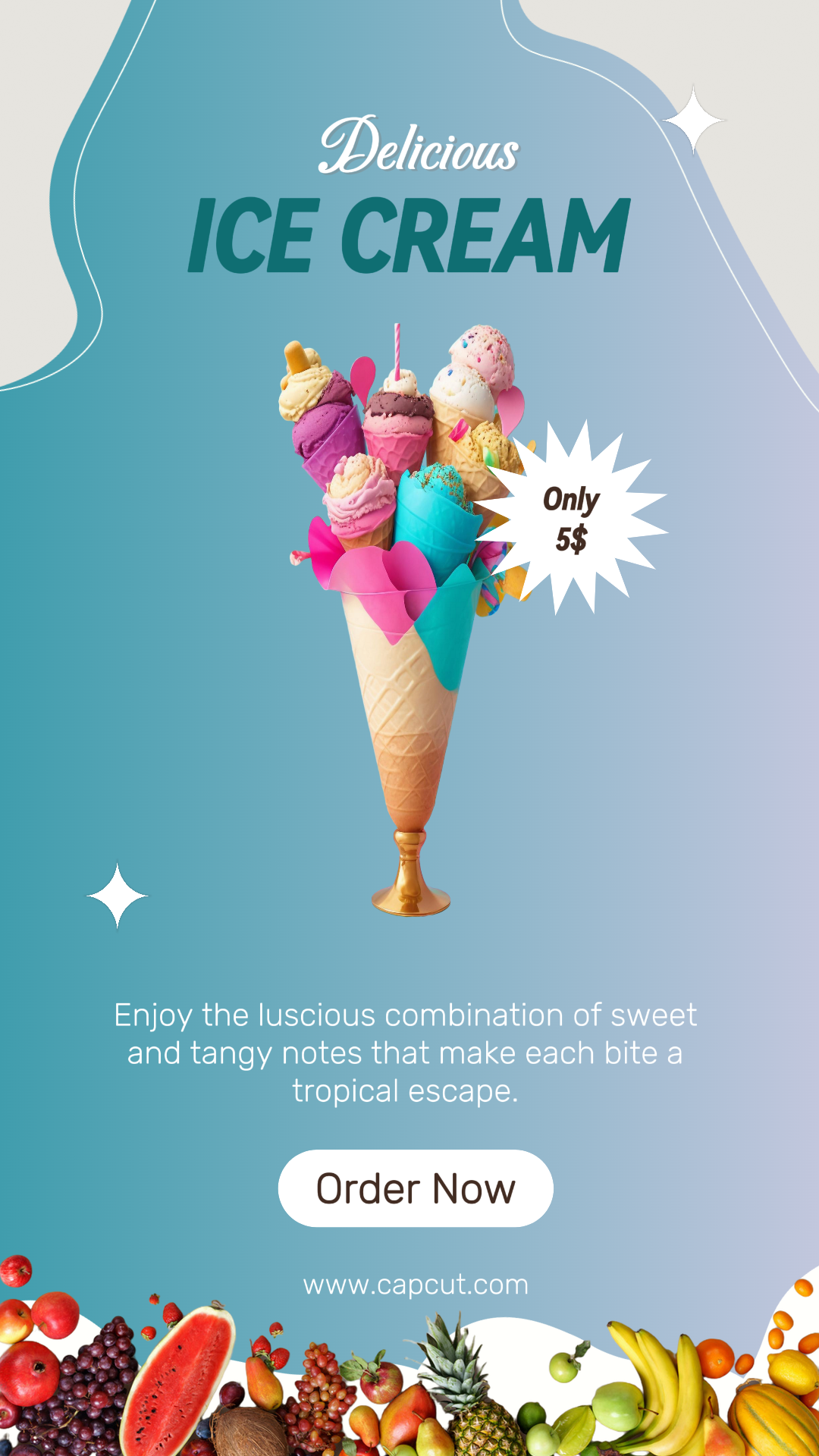 Promoción De Helados Historia De Instagram