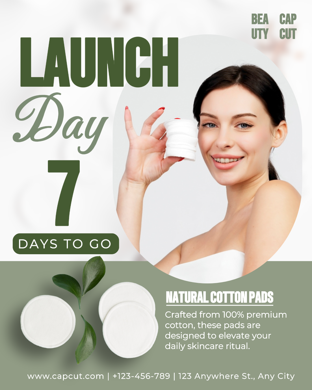 Soins de beauté Prochain produit Cotton Pads Launch Day IG Portrait