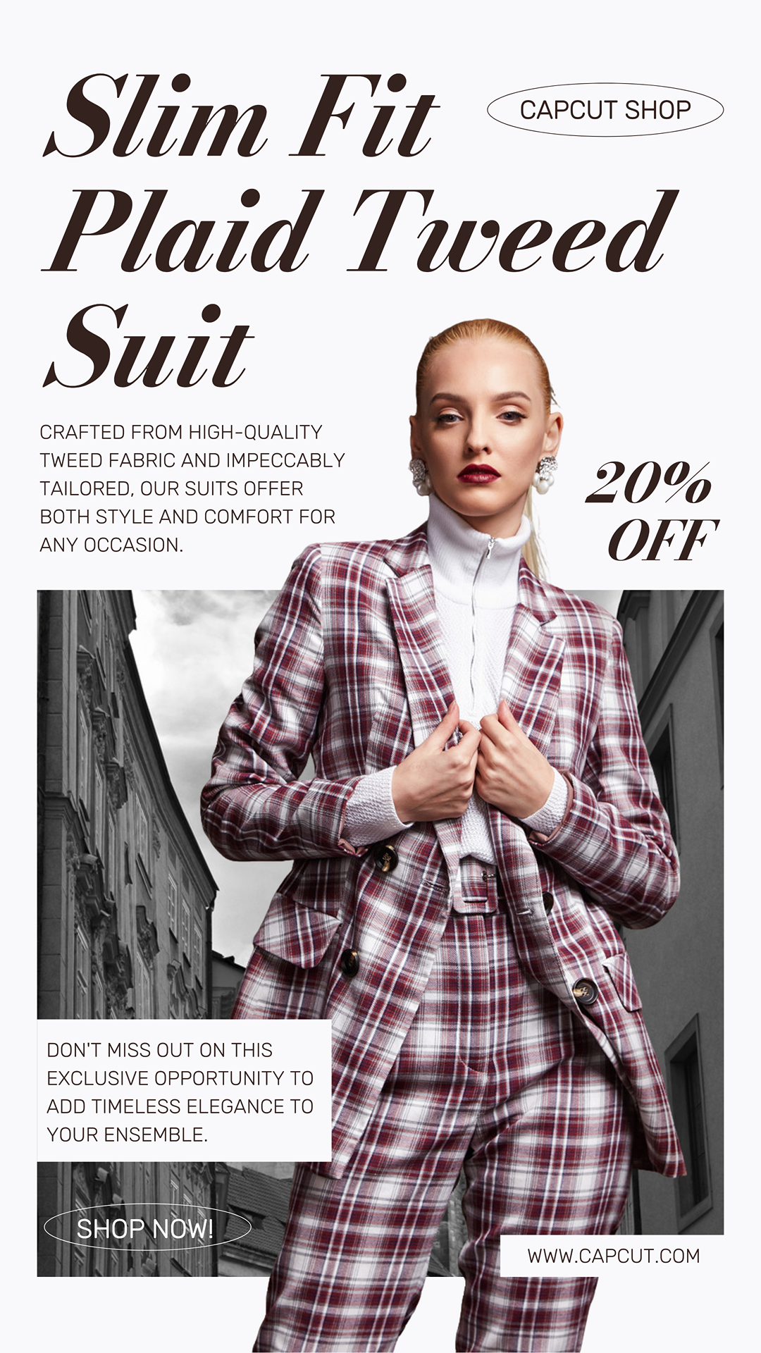 Vestuário e Calçado Marketing Pôster Moda Iem Sale Instagram Story Minimalist