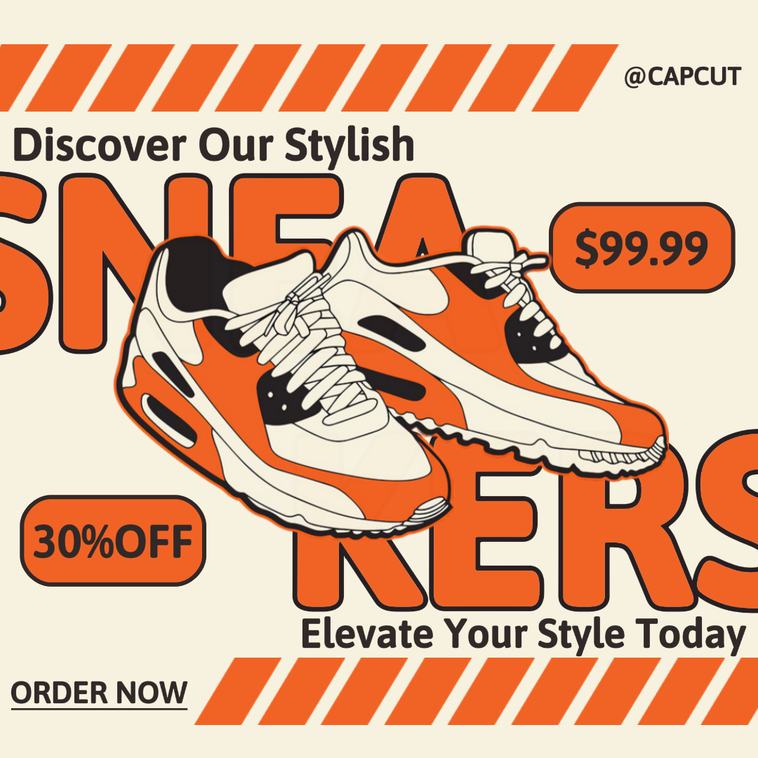 Iklan Facebook - Poster pemasaran - sepatu posting Instagram