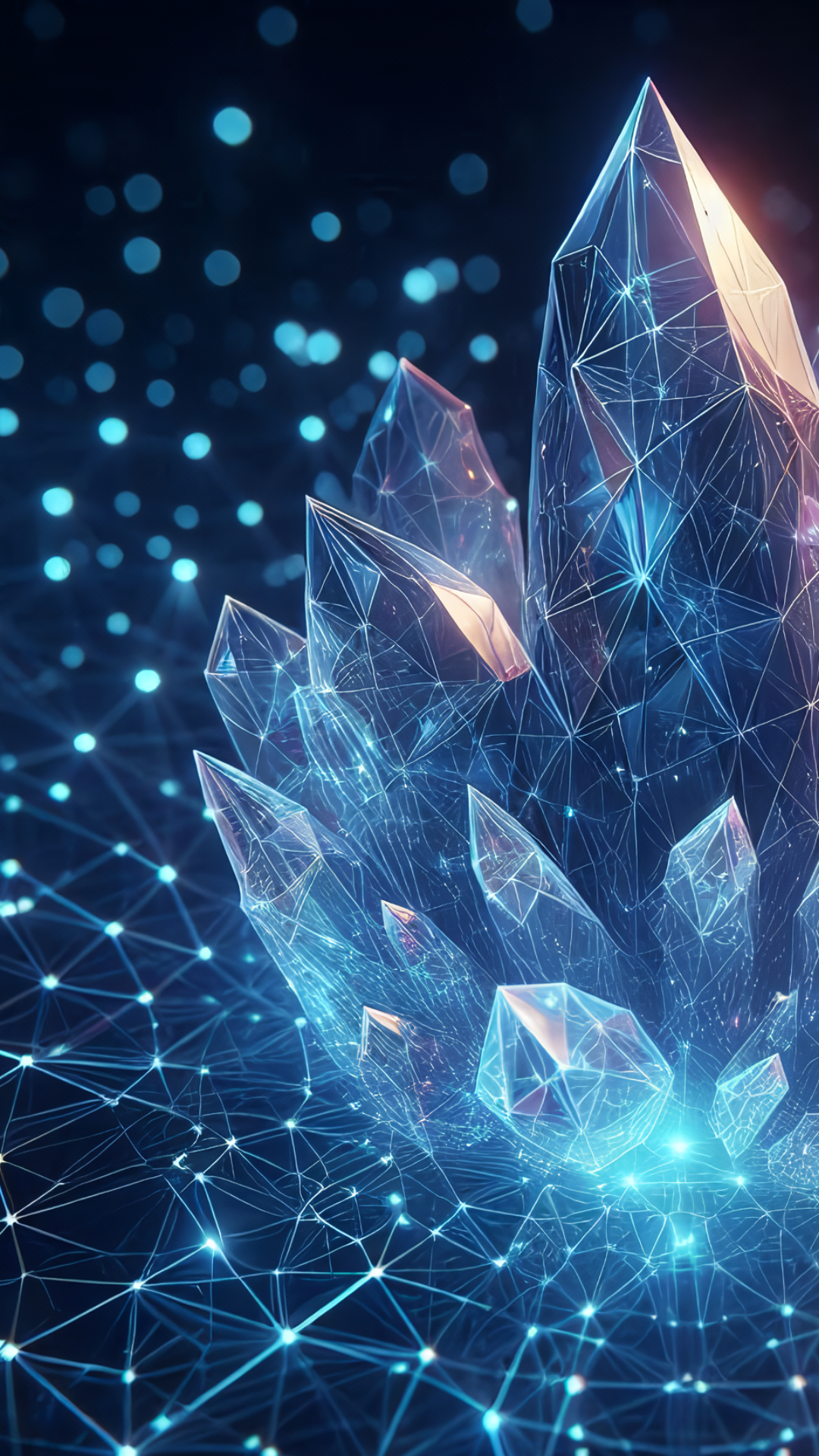 Fondo de pantalla Crystal Grid Network hecho de Crystal Instagram Story