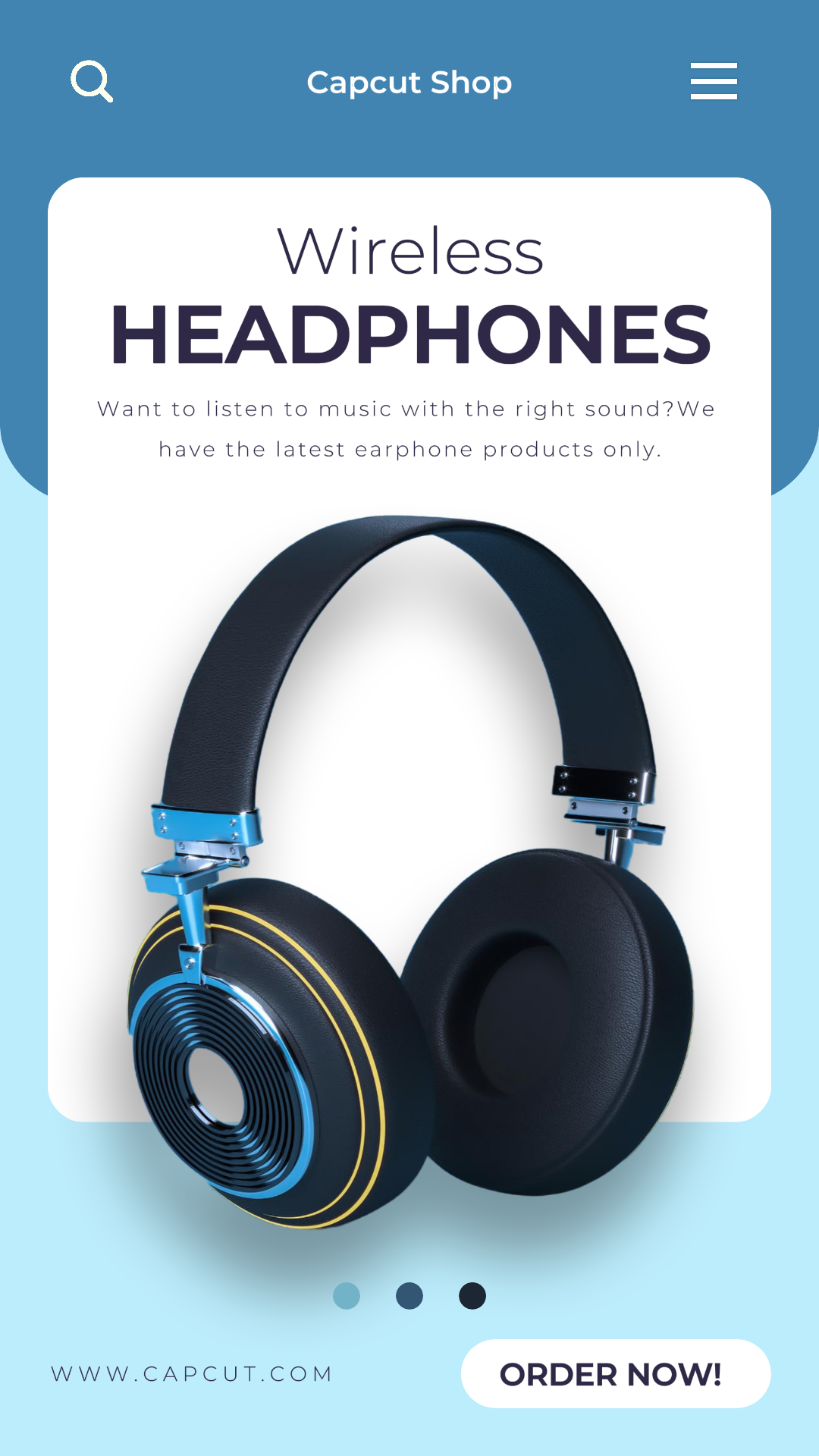 Electronic Headphones Sale Instagram Story