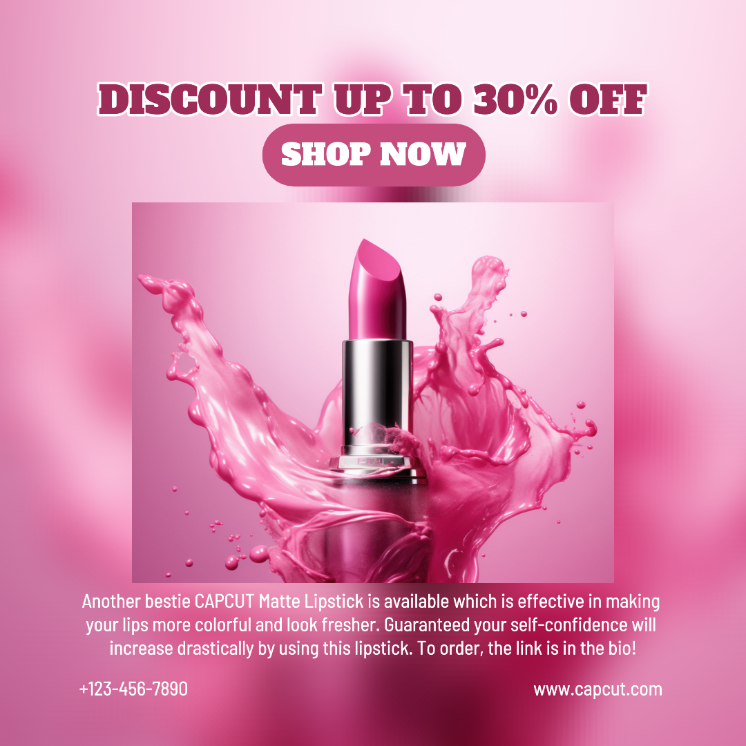 RABATT LIPSTICS MATTE POST INSTAGRAM