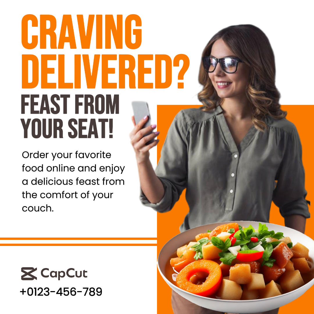 Pedir anúncio on-line de comida - postagem no Instagram