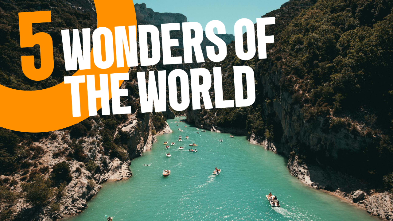 YouTube Thumbnail - Review - 5 Wonders of the World