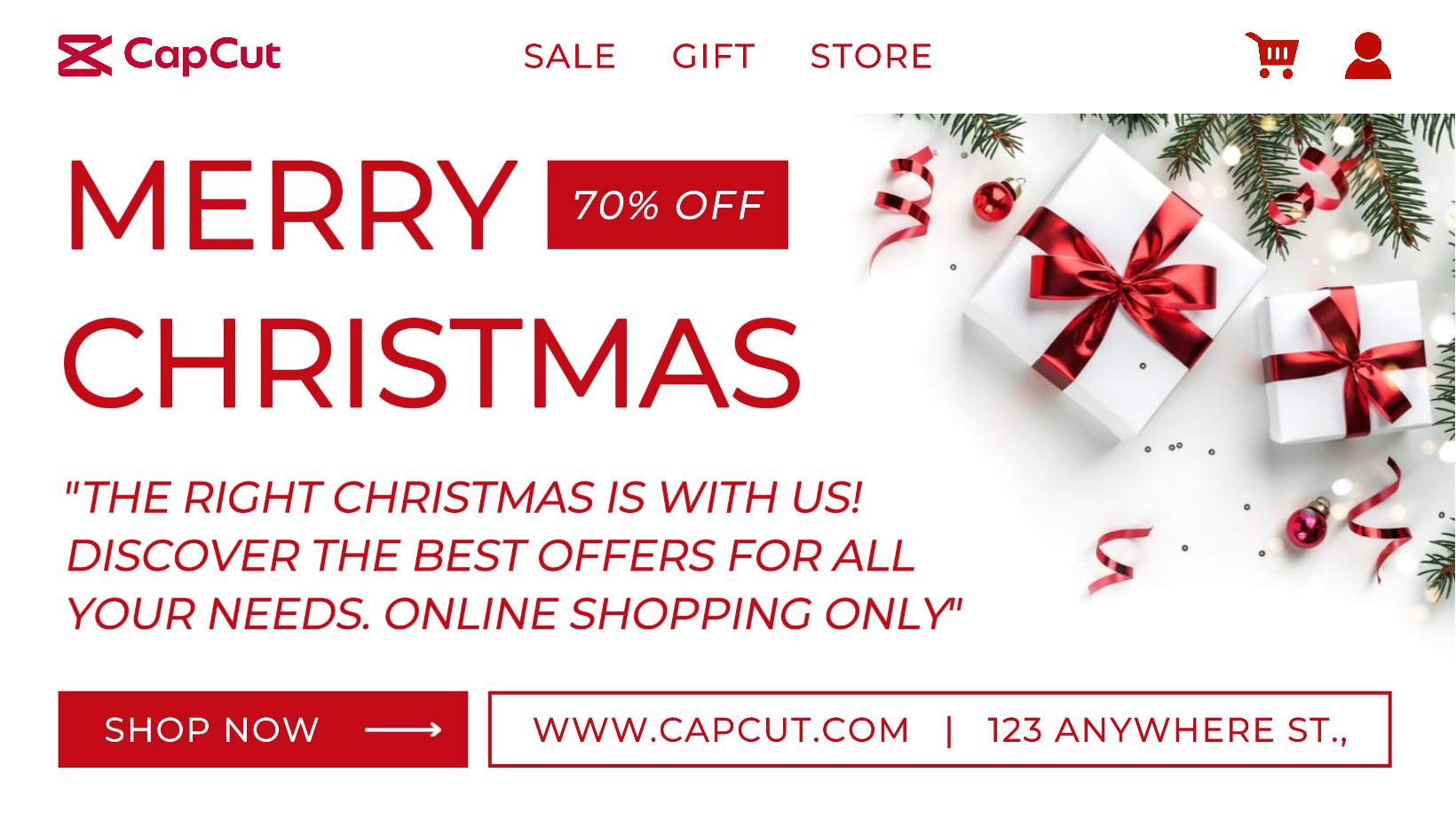 Christmas Sales Promotion Facebook Cover