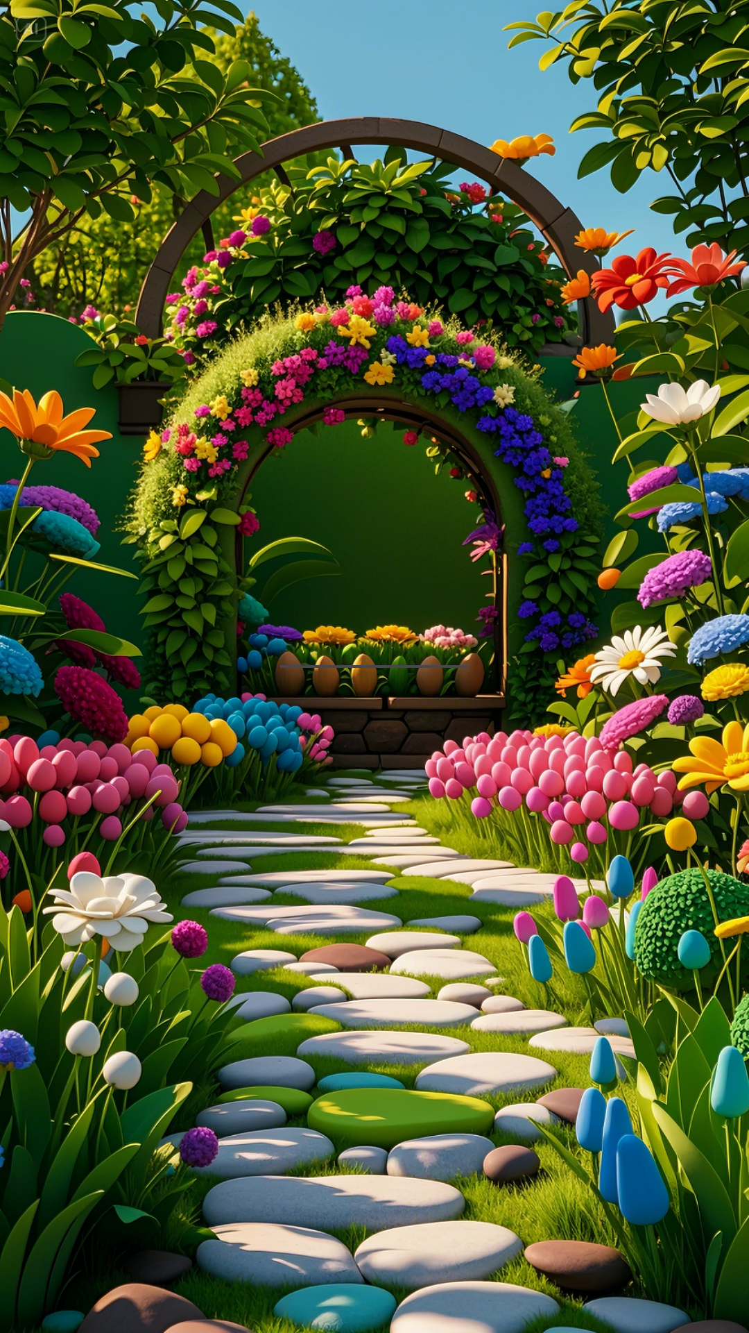 Fondo de pantalla cartel creativo Flores