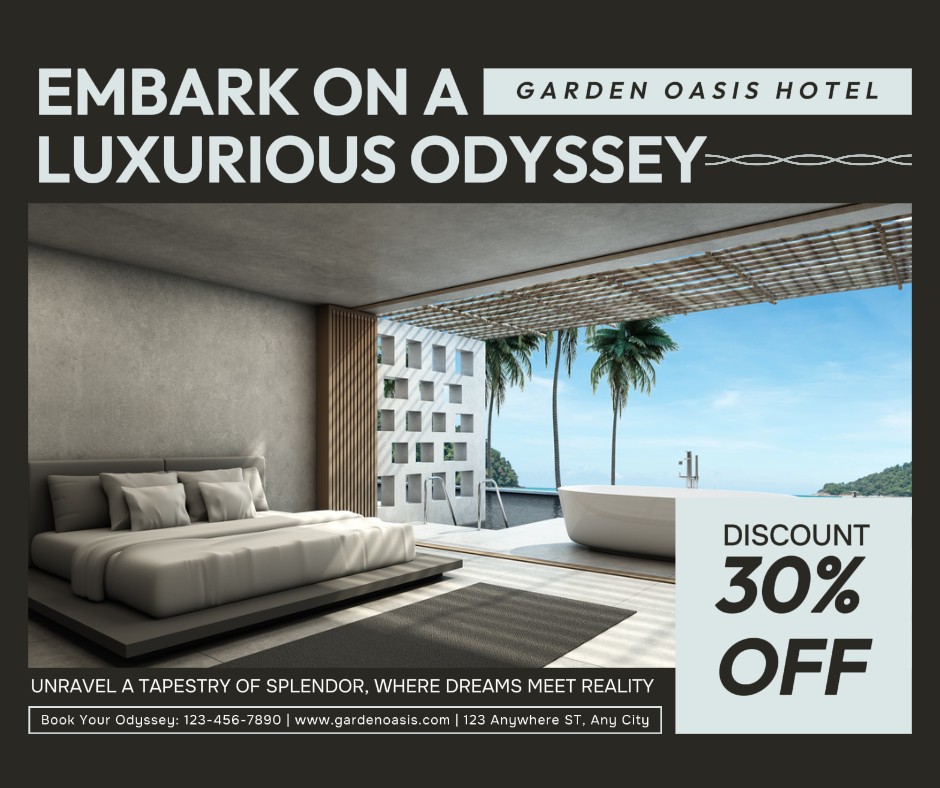 Hotel Promotion Discount Facebook Post