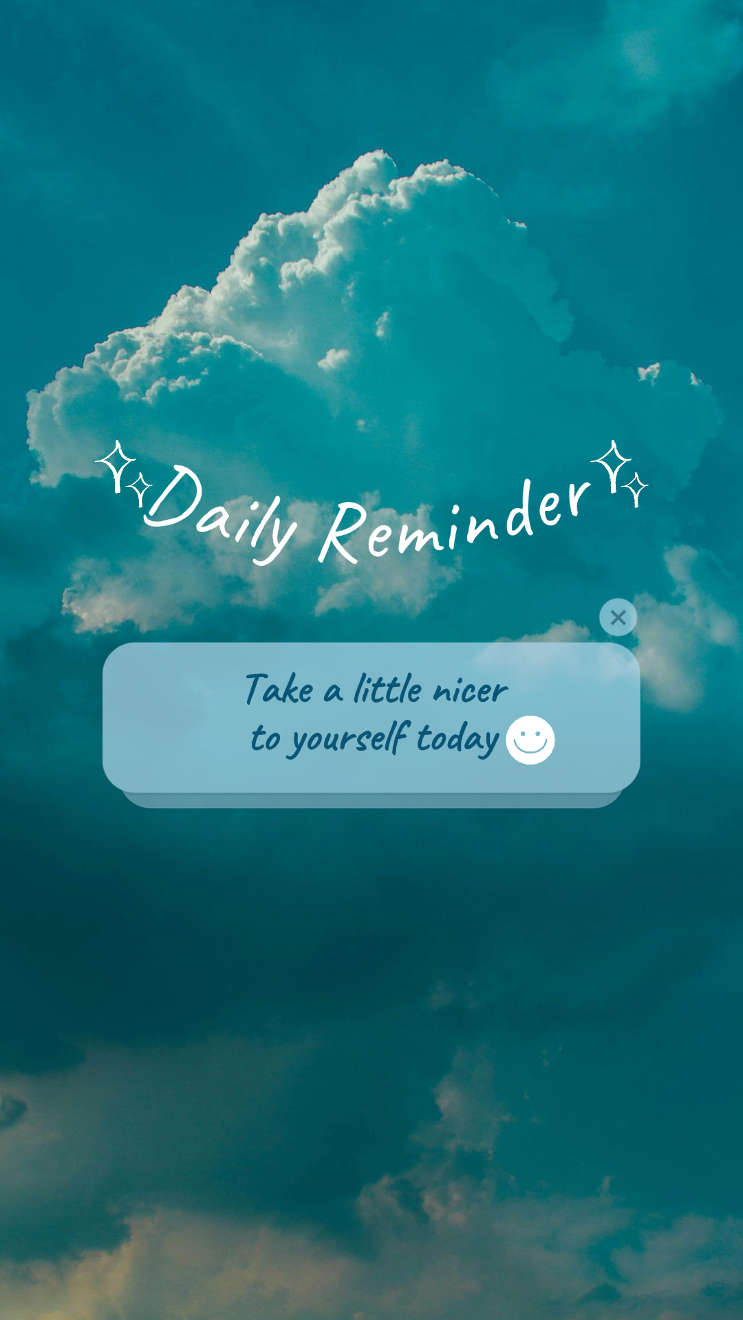 Wallpaper creative poster sky blue