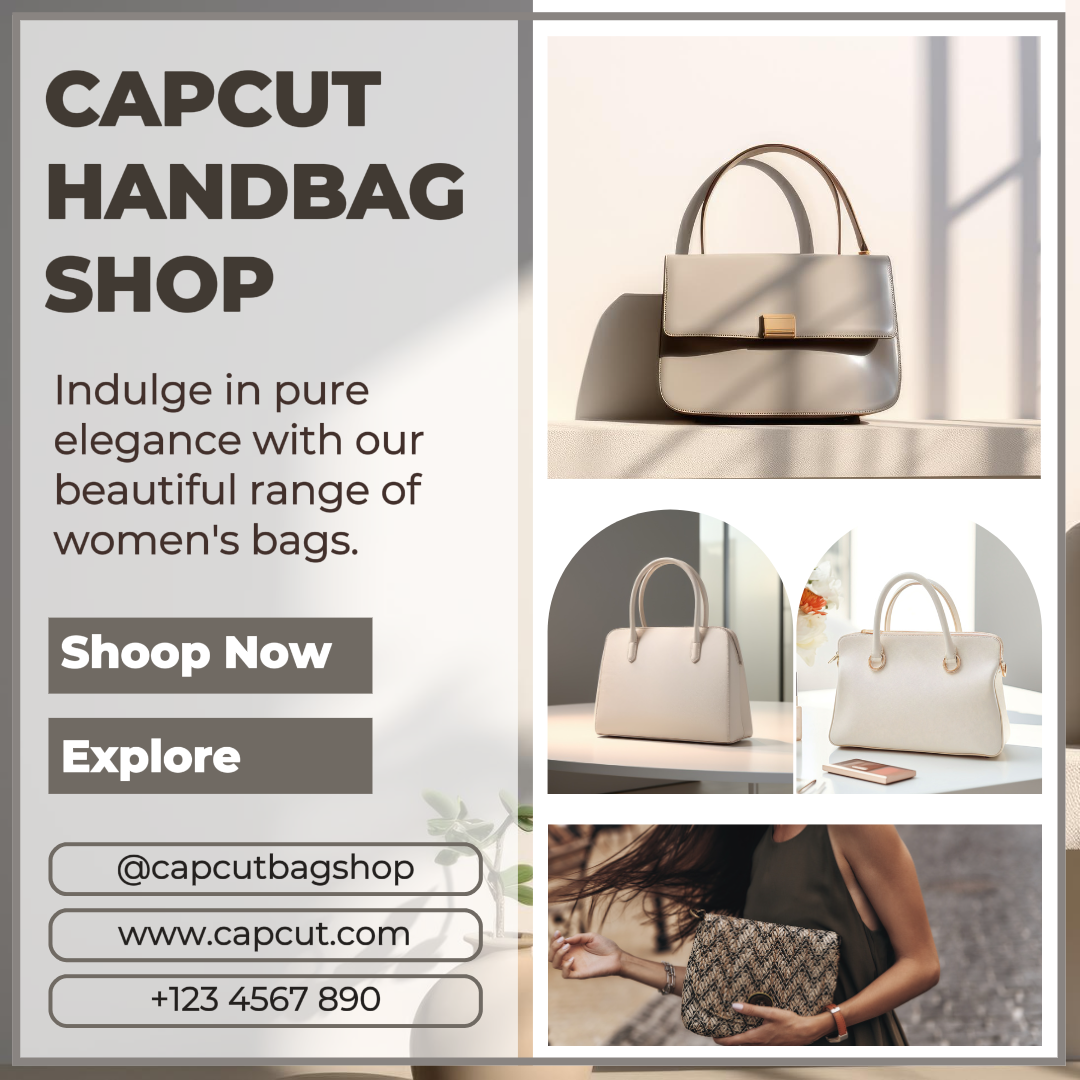 Minimalist fashion bag business template design for Instagram posts