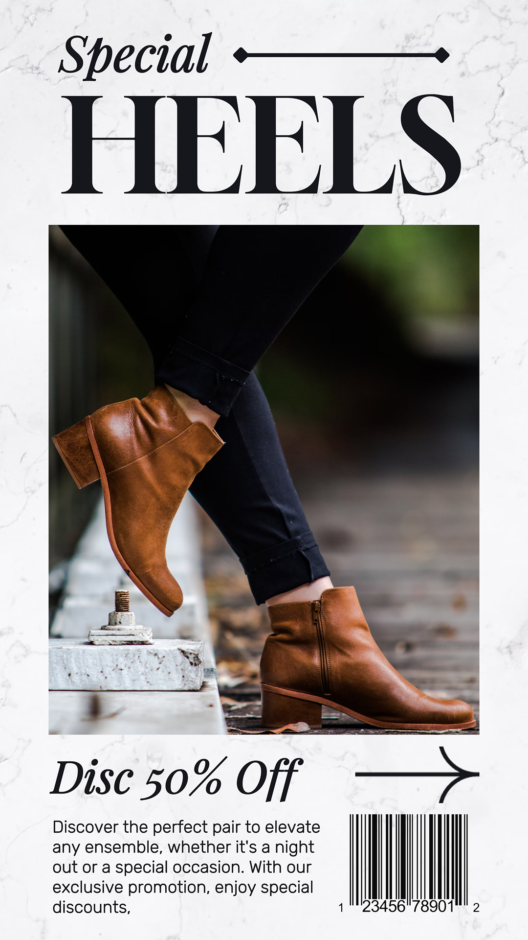 Ropa y zapatos Cartel de marketing Moda