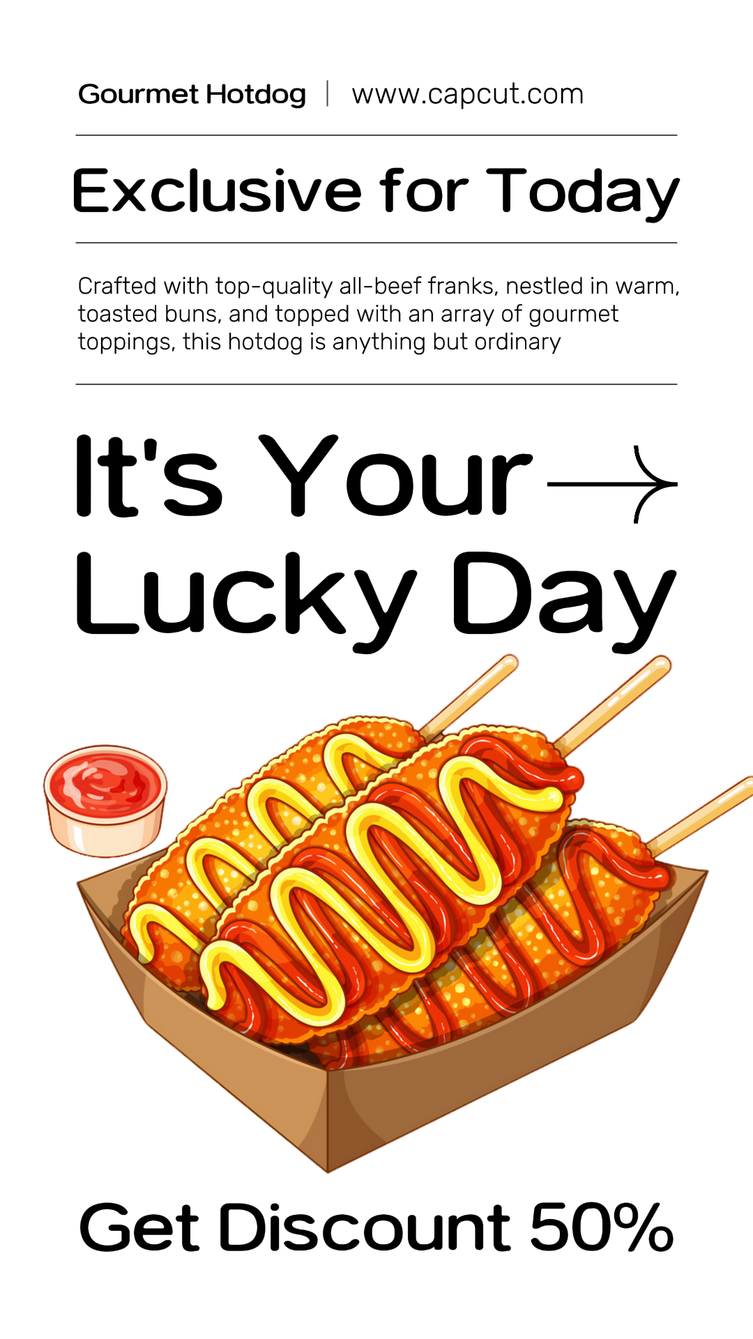 Pôster de Marketing de Alimentos História do Instagram