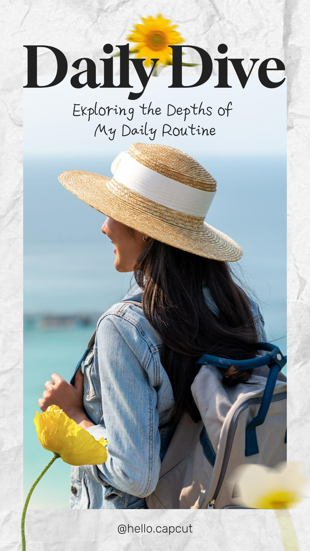 Miniatura do Tiktok - Pôster de Marketing Aventura diária Vlog Capa do vídeo Tiktok