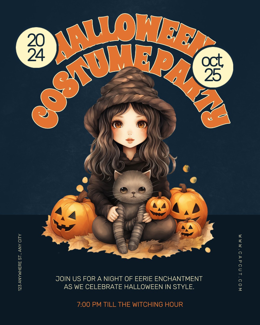 Fiesta De Disfraces De Halloween Publicación De Instagram